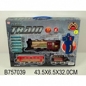 Железная дорога на радиоуправлении, свет и звук, длина полотна 420 см. (Shantou, B757039sim)